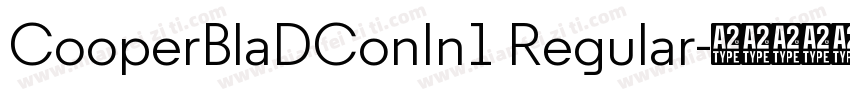 CooperBlaDConIn1 Regular字体转换